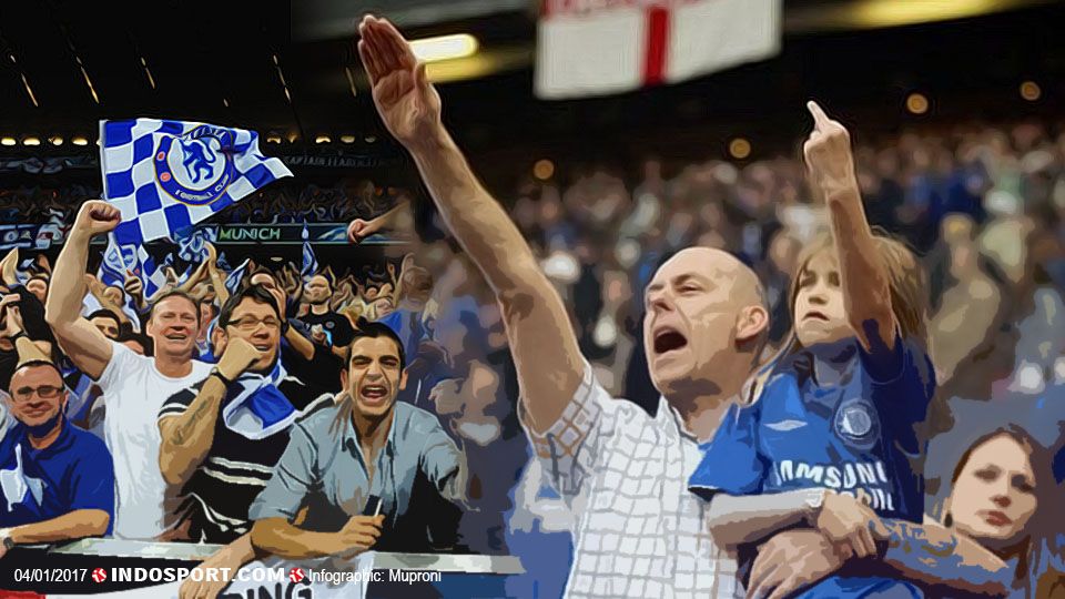 Holigan Chelsea Copyright: &copy; Grafis: Muproni/INDOSPORT